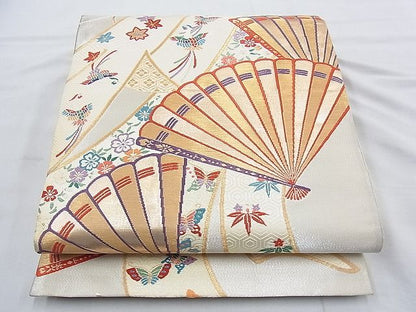 平和屋着物◎六通柄袋帯 唐織 つづれ 新能衣舞錦 金糸 逸品 BAAH0138ow