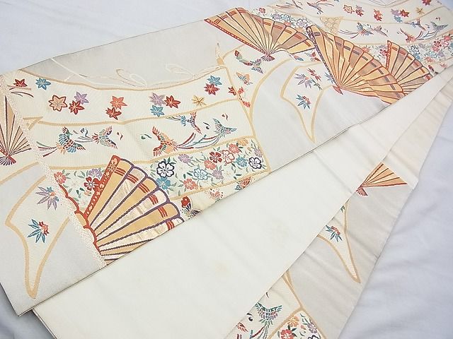 平和屋着物◎六通柄袋帯 唐織 つづれ 新能衣舞錦 金糸 逸品 BAAH0138ow