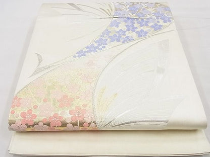 平和屋着物◎西陣 六通柄袋帯 唐織 鳳凰花文 金銀糸 逸品 BAAG3094kj