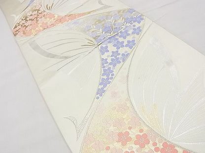 平和屋着物◎西陣 六通柄袋帯 唐織 鳳凰花文 金銀糸 逸品 BAAG3094kj