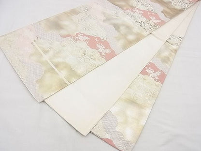 平和屋着物◎六通柄袋帯 京錦 金銀糸 逸品 BAAG3104kj