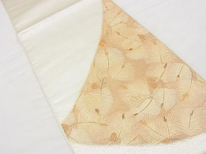 平和屋着物◎太鼓柄袋帯 若松葉 金銀糸 逸品 BAAG3143kj