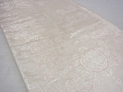 平和屋着物◎六通柄袋帯 正倉院蜀江花文 銀糸 逸品 BAAG7801fk