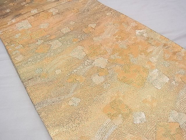 平和屋着物◎佐賀錦 六通柄袋帯 破れ色紙流し 金糸 逸品 BAAG7954fk