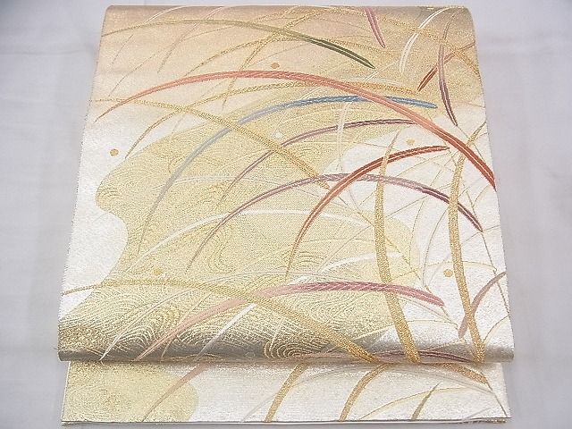 平和屋着物◎六通柄袋帯 唐織 薫風 金糸 逸品 BAAG7972fk