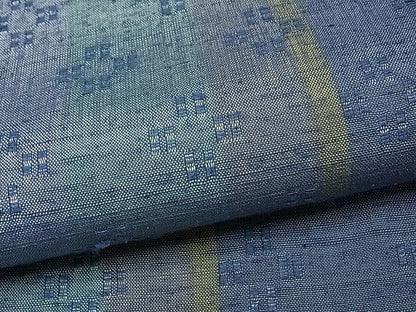 平和屋本店●希少 本場琉球花織 織の会 ヌヌナス 高屋糸子 証紙付き 逸品 未使用 CYAA0292s4