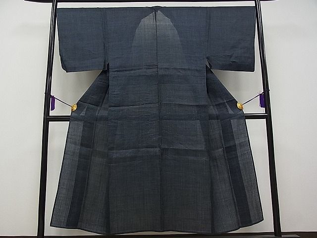 平和屋本店＊極上 男性 夏物 重要無形文化財 本場宮古上布 苧麻 80亀甲 総詰め 逸品 CYAA0308s4