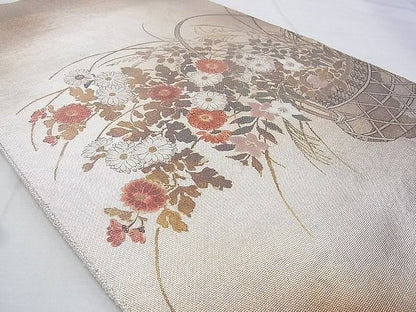 平和屋着物◎太鼓柄袋帯 手描き 曜変天目 金彩 逸品 BAAG9669if