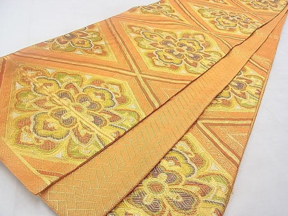 平和屋着物◎佐賀錦　六通柄袋帯　花菱　金糸　やまとオリジナル　逸品　BAAG9685if