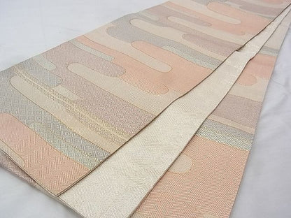 平和屋着物◎佐賀錦　六通柄袋帯　エ霞吉祥文　金糸　逸品　BAAG9690if