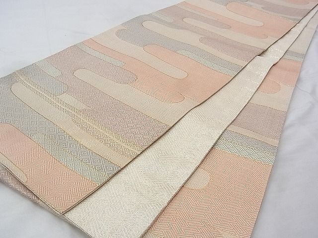 平和屋着物◎佐賀錦　六通柄袋帯　エ霞吉祥文　金糸　逸品　BAAG9690if