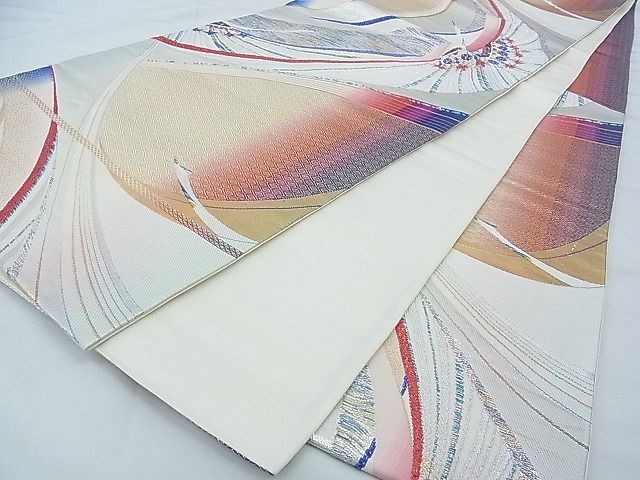平和屋着物◎六通柄袋帯 唐織 鳳凰 金銀糸 逸品 BAAG6421xa