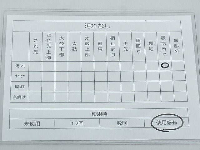 平和屋着物◎六通柄袋帯 唐織 宝尽くし文様 黒地 金銀糸 逸品 BAAG6429xa