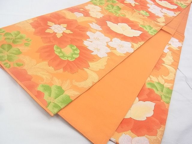 平和屋着物◎六通柄袋帯 花唐草文 金銀糸 逸品 BAAG6458xa