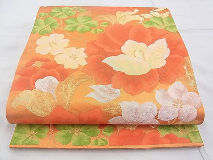 平和屋着物◎六通柄袋帯 花唐草文 金銀糸 逸品 BAAG6458xa