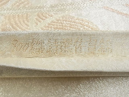 平和屋着物◎佐賀錦 六通柄袋帯 桧扇鳳凰花文 金糸 逸品 BAAG6467xa