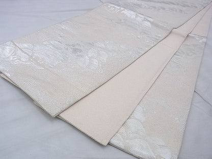 平和屋着物◎六通柄袋帯 綴れ 浜松文様 銀糸 逸品 BAAG9036iy