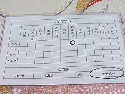 平和屋着物◎六通柄袋帯 唐織 北欧ロマン 金銀糸 共箱付き 逸品 BAAG6232ea