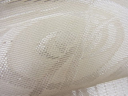 平和屋着物■夏物 六通柄袋帯 流水杜若文様 銀糸 逸品 BAAH0213ea
