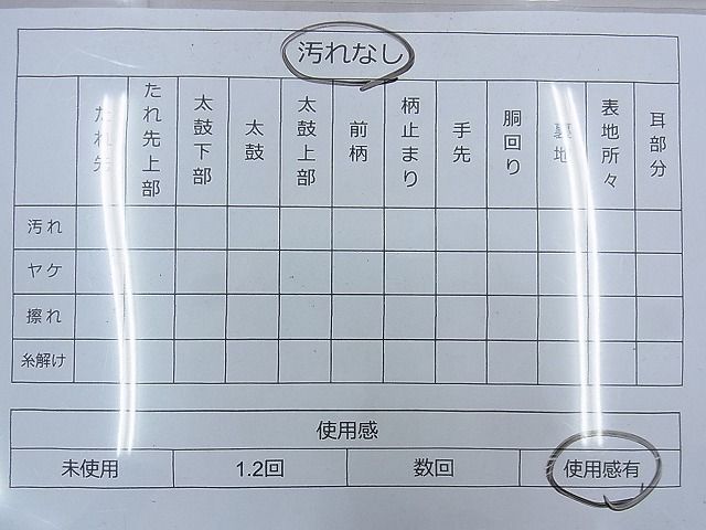 平和屋着物◎太鼓柄袋帯 絞り 花流し 銀通し地 逸品 BAAG5192ns