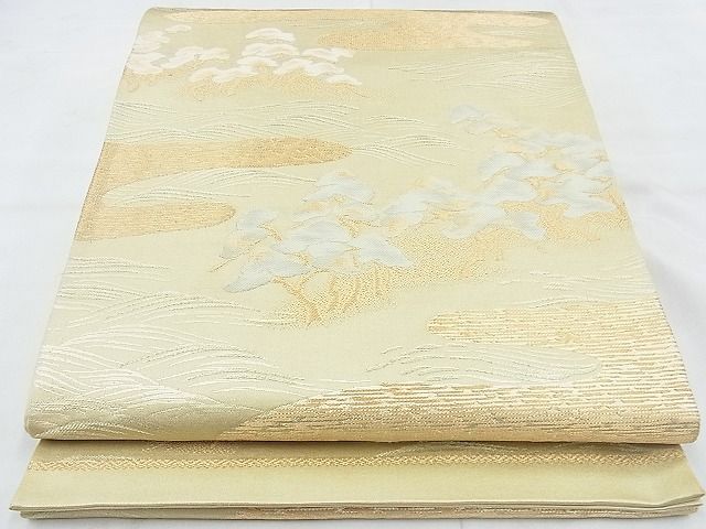 平和屋着物◎六通柄袋帯 唐織 浜松 金糸 逸品 BAAH1003ns