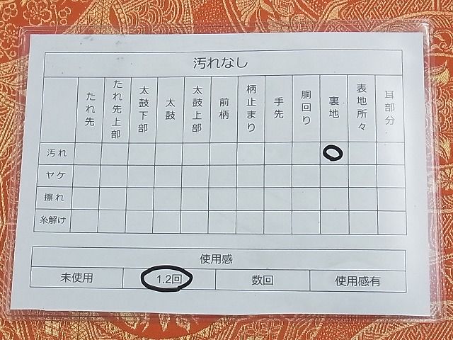 平和屋着物◎六通柄袋帯 花絵皿 金糸 逸品 BAAG7345ph