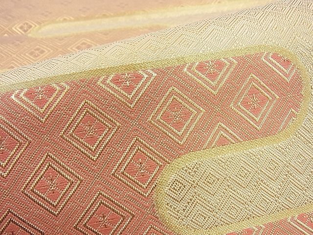平和屋着物◎佐賀錦 六通柄袋帯 エ霞吉祥文 金糸 逸品 BAAG7372ph