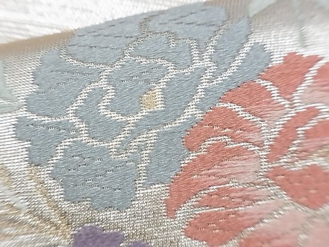 平和屋着物◎六通柄袋帯 唐織 嵯峨野春秋 金銀糸 逸品 BAAG9712if
