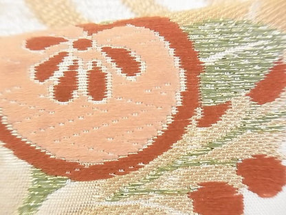 平和屋着物◎六通柄袋帯 唐織 大和路 金糸 逸品 BAAG9742if
