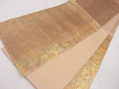 平和屋着物◎六通柄袋帯 霞文 金彩 引箔 逸品 CAAF4356ou