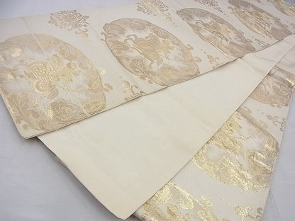 平和屋着物◎六通柄袋帯 狩猟文様 金糸 逸品 BAAH1232wk