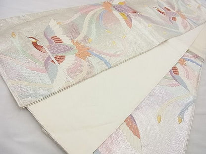 平和屋着物◎六通柄袋帯 唐織 鳳凰 金銀糸 逸品 BAAH1280wk
