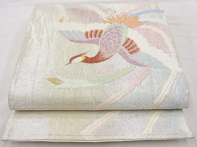 平和屋着物◎六通柄袋帯 唐織 鳳凰 金銀糸 逸品 BAAH1280wk