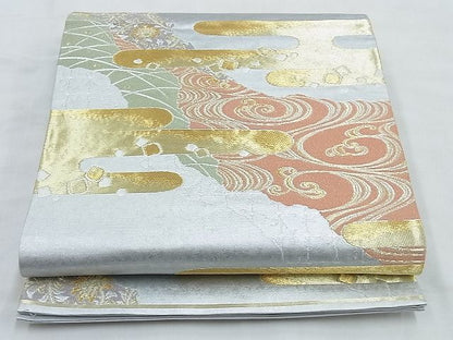 平和屋着物◎六通柄袋帯 琳派文様 金銀糸 逸品 BAAG6518xa