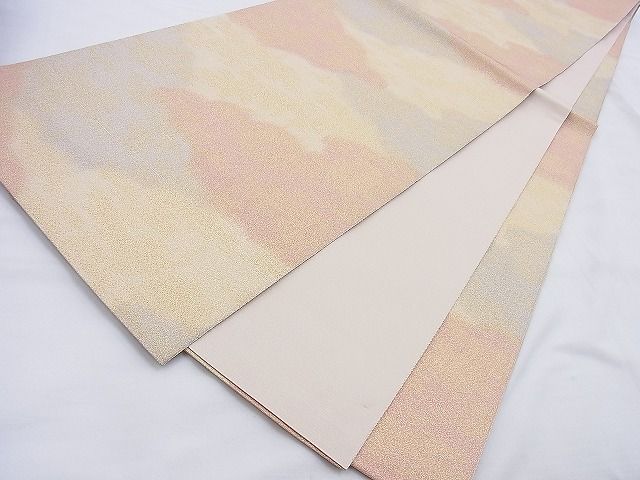 平和屋着物◎全通柄袋帯 砂子綴れ 雲重ね 金糸 逸品 BAAG6568xa