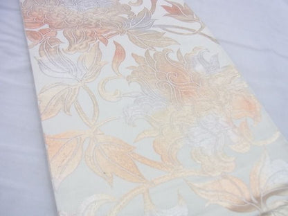 平和屋着物◎六通柄袋帯 花唐草文 金糸 逸品 BAAG5835jm