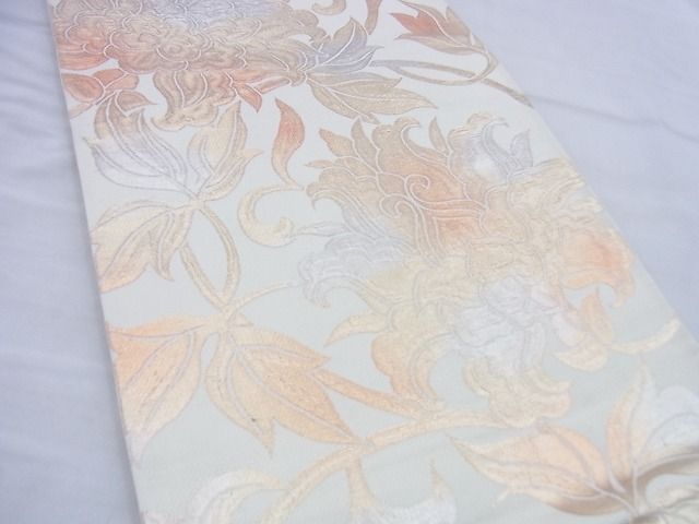 平和屋着物◎六通柄袋帯 花唐草文 金糸 逸品 BAAG5835jm
