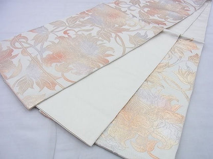 平和屋着物◎六通柄袋帯 花唐草文 金糸 逸品 BAAG5835jm