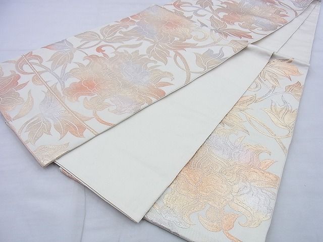 平和屋着物◎六通柄袋帯 花唐草文 金糸 逸品 BAAG5835jm
