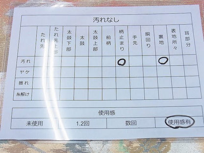 平和屋着物◎六通柄袋帯 南天文 金糸 引箔 逸品 BAAG5904jm