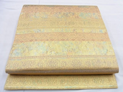 平和屋着物◎六通柄袋帯 正倉院唐花莫臥爾 金糸 引箔 逸品 BAAG5916jm