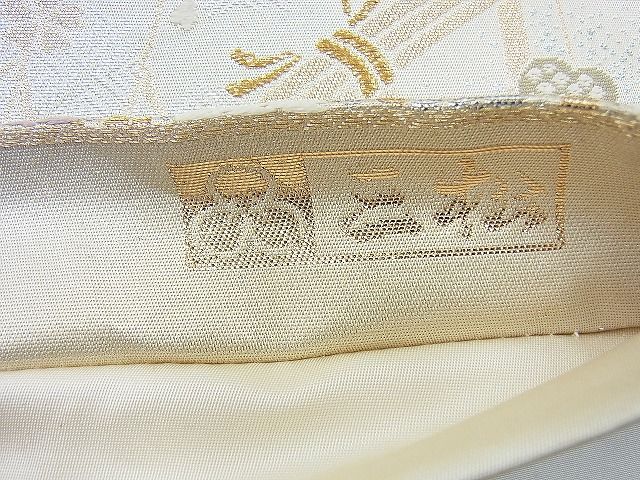 平和屋着物◎六通柄袋帯 唐織 籬春花文 金銀糸 逸品 BAAG5945jm
