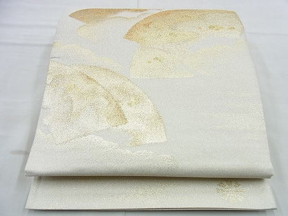 平和屋着物◎太鼓柄袋帯 綴れ ワンポイント 名直象紋 金糸 逸品 BAAG5946jm