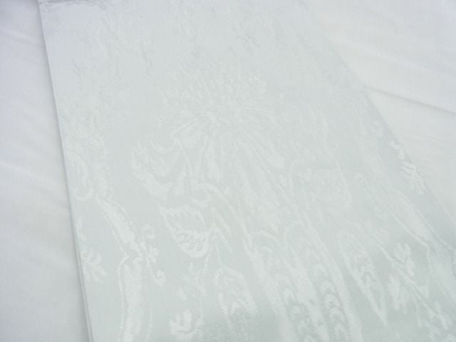 平和屋着物◎六通柄袋帯 更紗文様 銀糸 逸品 BAAG5956jm