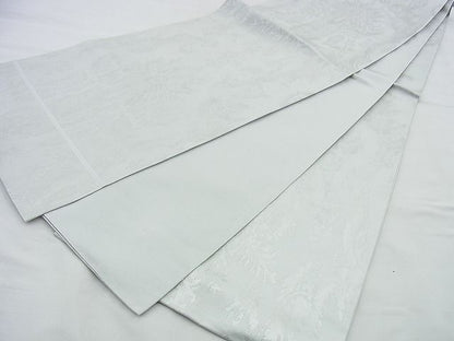 平和屋着物◎六通柄袋帯 更紗文様 銀糸 逸品 BAAG5956jm