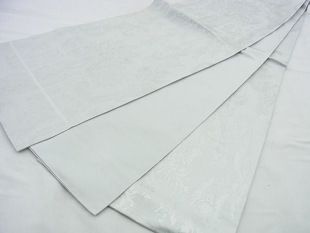 平和屋着物◎六通柄袋帯 更紗文様 銀糸 逸品 BAAG5956jm