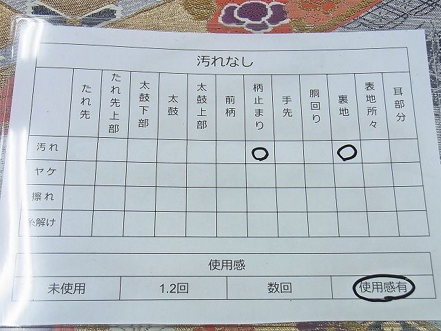 平和屋着物◎六通柄袋帯 唐織 菱天井雪輪花文 黒地 金銀糸 逸品 BAAG5991jm