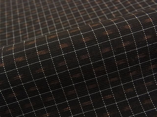 平和屋本店■極上　国指定重要無形文化財　本場久米島紬　山川文子作　手織　証紙付き　逸品　未使用　CZAA0630s4
