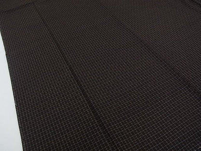 平和屋本店■極上　国指定重要無形文化財　本場久米島紬　山川文子作　手織　証紙付き　逸品　未使用　CZAA0630s4