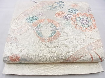平和屋着物◎本箔佐賀錦 六通柄袋帯 献上巻文 金糸 逸品 BAAG4519th